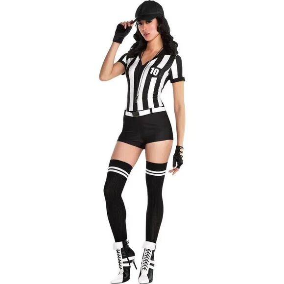 🔥Sexy Umpire Costume Halloween Fancy Dress MED BNWT🔥 - Picture 1 of 6